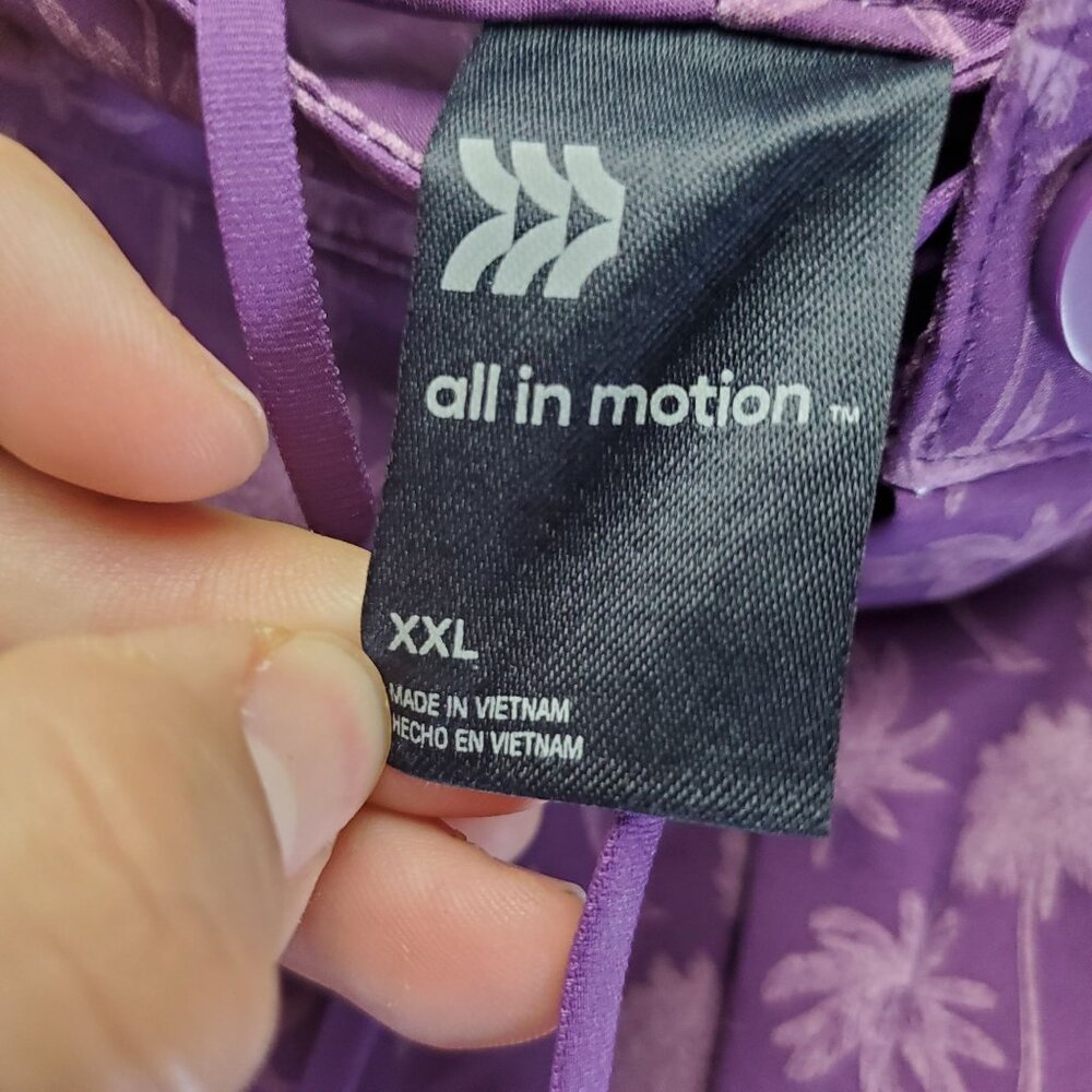 All In Motion Shorts Mens XXL Purple Resort Style Recycled Polyester Blend *NWT* - Picture 4 of 12
